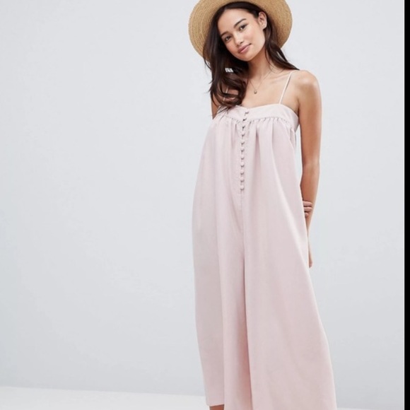 ❤️NWT ASOS 8 Blush Jumpsuit Silky wedding dress - Picture 2 of 8